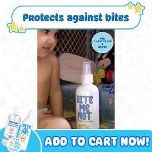 3 PCS - Bite Me Not Insect Repellant Spray Lotion with Citronella 250mL