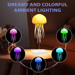 โคมไฟแมงกะพรุนเปลี่ยนสีด้วยเสียง | ไฟกลางคืนหนวด LED แบบเต้นรำ | USB หลอดไฟปรับระดับแสงสร้างบรรยากาศอัจฉริยะสำหรับห้องของตกแต่งงานปาร์ตี้และของขวัญวันเกิด