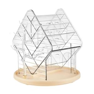 60 Degree Rotating Makeup Organizers Stylish Rotating Cosmetic Organizers Storage Rack for Home or Professional Use