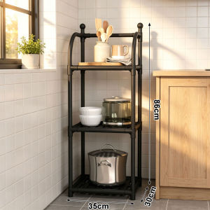 3-5 floor storage racks Beautiful fashion shelves Metal home kitchen bathroom corner storage Organizer bathroom shelves
