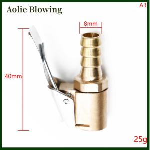 Aolie Hot Car Auto Brass 8mm Connector Adapter Car Accessories Tyre Wheel Tire Air Chuck Inflator Pump Valve Clip Clamp
