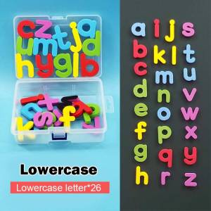 【Local Warehouse】Magnetic Learning Alphabet Letters Colorful Cartoon Fridge Magnets Letters Stickers Kids Intelligence Development Toy Magnetic Letters Alphabet Numbers Math Symbols Magnet Sticker Educational Learning Toys