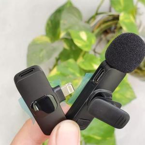 Mic thu âm Micro thu âm không dây cài áo K9 khử tiếng ồn để livestream quay videocho iOS và Androi
