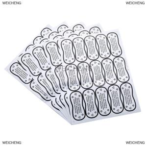 [COD] WEICHENG 75pcs Hygiene Label Clear Tape Swimwear Lingerie Bikini Try On Label Stickers