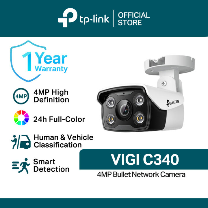 C340 Camera TP-Link VIGI C340 V1 4MP Outdoor Full-Color Bullet Network Camera | Two ...