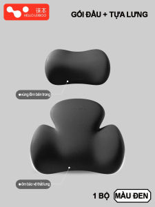 Bộ gối đầu và tựa lưng Hello Leiboo thiết kế hình củ lạc mới thư giãn tối đa khi lái xe đường dài