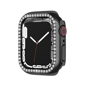 GadgetCreations for Apple Watch Case Series 10 42mm 46mm 9 8 7 6 5 4 Crystals with Tempered Glass PC