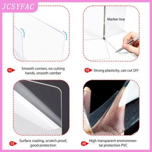 JCSYFAC  Under Couch Blocker Clear Waterproof PVC Toy Blockers Bed Bottom for Gap Bumper Guards Furniture Pet Baffle Board