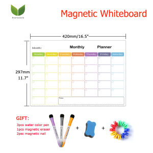 Eversalute Máy Tính Kế Hoạch Hàng Tháng Hàng Tuần Cỡ A3 Bảng Trắng Xóa Lịch Khô Bảng Ghi Chú Gia Đình Văn Phòng Tại Nhà Tin Nhắn Bảng Dán Nam Châm Tủ Lạnh Vẽ