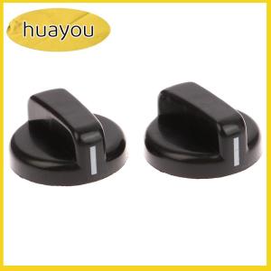 huayou 2PCS 8mm General Plastic Handle Gas Stove Replacement Control Switch Knob Range Oven Knob For Benchtop