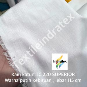 ( per 1 roll ) kain katun jepang putih polos tebal TC 220 DIAMOND gulung gulungan lebar 115 cm isi 54 meter bahan baju hem kemeja atasan seragam sekolah kerja putih kerudung jilbab hijab segi empat spanduk lukis pecel lele mori kafan sarung lapisan bantal