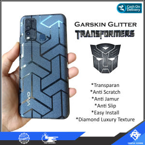 Garskin Glitter Anti Jamur Transformer Oppo Reno 11F 5G 11 5G 10 5G 10 Pro Plus 5G Reno 9 5G 9 Pro Plus 5G Reno 8T 4G 5G F1s F7 F9 F11 Pro F17 Pro F19 K3 Reno 2F 2Z Reno 3 Reno 4F 4 Pro Reno 5 5F Reno 6 Reno 7 7z 5G Reno 8 8z 5G