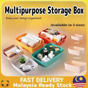 Kotak Penyimpanan Serbaguna Multipurpose Muji Simple Home Storage Box Organizer Basket Portable Office Big Volume