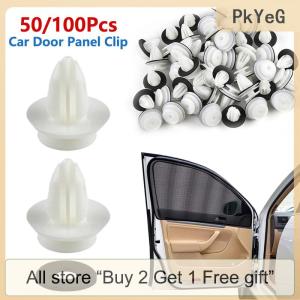 [COD] PkYeG Tool 50 100Pcs Car Door Panel Clip W Sealing Ring Auto Vehicle Retainer Fastener Bumper Clip Car Push Pin Door Panel Board Clip