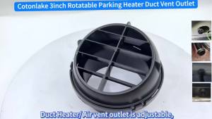 75mm/3inch Diesel Engine Parking Heater Duct Vent Outlet360 Degrees Rotatable Universal Coolant/Warm AC Heat Air Conditioning Ducting Vent Outlet Car Heater Ducting(1pc)