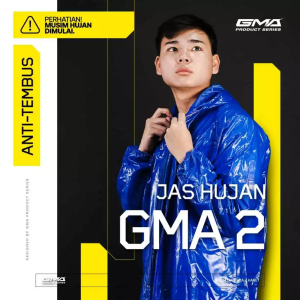 Jas Hujan GMA Karet Like Axio Rubber Setelan Baju Celana/Mantel Mantol Ujan Raincoat Waterproof