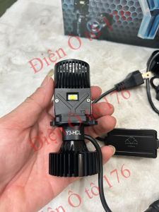 Bóng đèn led bi mini mắt ếch Y3-HCL chân H4 bóng đèn pha ô tô xe máy..