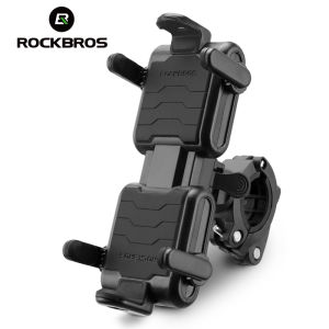 【Giao hàng địa phương】ROCKBROS Xe Máy Xe Đạp Giá để điện thoại Chống Sốc 360 ° có thể điều chỉnh xoay Xe Đạp Giá giữ điện thoại giá để điện thoại Nhanh Chóng Phát Hành giá gắn lên tay lái Đứng Cho gắn điện thoại di động