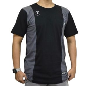 Kaos Distro Pria DFLOW Hitam Abu Gratis Sticker