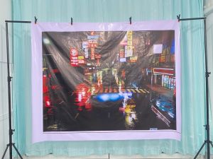 โปสเตอร์ ฉากพื้นหลังภาพถ่าย เยาวราช Rockstar ขนาด 180x200cm ฉากไลฟ์สด🌻พร้อมส่ง🌻