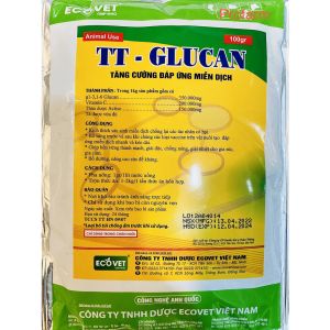 TT-Glucan Gói (1kg-10 gói 100G) Giúp Tăng Cường Miễn Dịch Chống Nóng Giải Nhiệt Cơ Thể Cho Gia Suc Gia Cầm