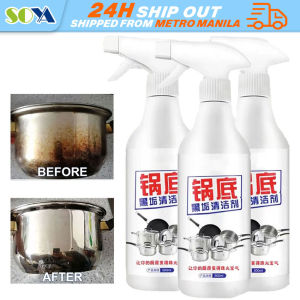 500ML metal polish for stainless cookware Powerfully remove black dirt Lasting shine for stainless rust remover Cleaning Bubble Spray Kitchen Grease Cleaner Rust Remover Home Dirt Oil Descaling Detergent Bubble Foam Clean Supplies