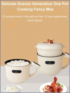 หม้อซุ ป รุงบะหมี่ สามารถจองได้ หม้อไฟฟ้า ประหยัดเวลาและความพยายาม การออกแบบที่มีมนุษยธรรม ครอบครัว