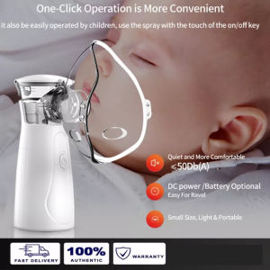 Rechargeable Portable Mini Nebulizer Handheld Mesh Inhaler Ultrasonic Atomizer for Asthma Kids Adults