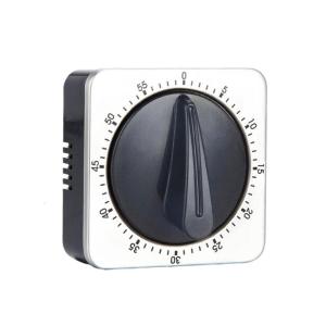 Mechanical Kitchen Timer Loud Alarm Magnetic Back Cooking Supplies Stainless Steel Desk Timer for Cooking and Study