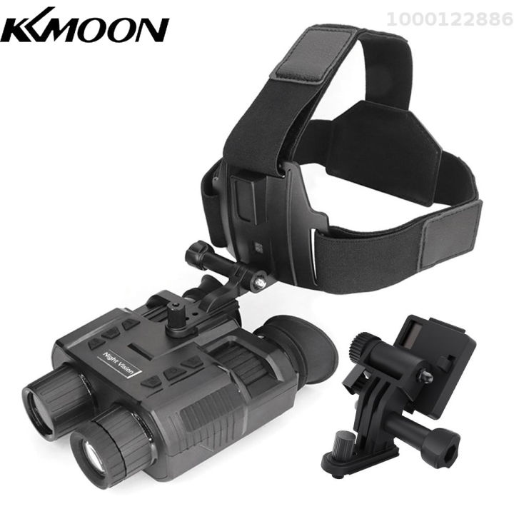 KKmoon NV8000 1080P Night Vision Goggles 8X Digital Zoom Infrared Hands  Free Head Mounted Night Vision Binoculars with 3D Display 250M Night Range 