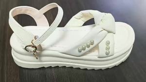 [Free Shipping] Pearl Sandals For Women Perfect With Skirts Spring/Summer Outdoor Wear 2026 New Style Thick-Soled Versatile With A Single Strap And Non-Slip