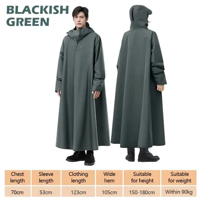 【VIDKHSY Store】Thickened Waterproof Motorcycle Raincoat Durable Riding Raincoat Men & Women All-Weather Protection Rain Gear for Rainy Season One Size