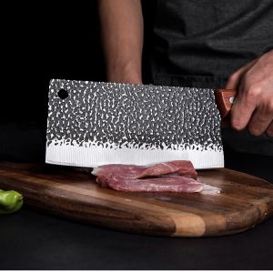 WOGO-965 มีดทำครัว มีดสับ มีดหั่น มีดด้ามสแตนเลส มีดอีโต้ ไม่เป็นสนิม แข็งแรง ทนทาน