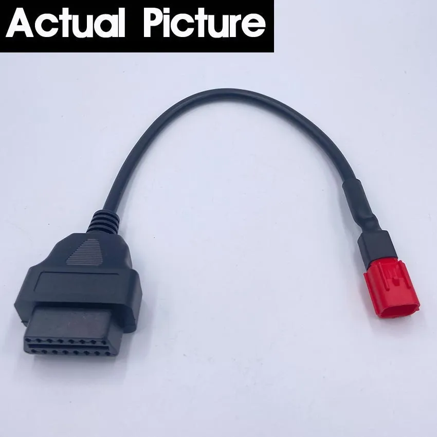 Motorcycle Diagnostic Tool BSNOVT 6 Pin OBD2 Adapter Cable,Compatible With Guzzi Suzuki Yamaha Davidson Piaggio Vespa Motorcycle OBD Diagnostic Scanner Adapter Cable, Euro5 6-pin Connector KKL FTDI