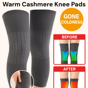 Warm Cashmere Knee Pads Thickened Winter Knee Pads Windproof Coldproof Leg Sleeves Self Heating Support Knee Braces
