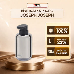 Bình bơm xà phòng Joseph Joseph EasyStore Luxe (Steel) 70582 Bình đựng xà phòng rửa tay SNTKITCHEN 350052
