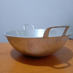 TERMURAH Wajan Cekung NO 20 Kuali Katel Anti Pecah Alumunium cor tebal