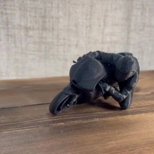 FFBH Racing Motorcycle Rider Figurine 3D Printed Desk Ornament Sport Motorbike Racing Gaming Desk Bookshelf Decor DIY Model Gift 2Z5B1