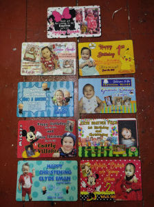 Glittered Ref Magnet (ATM Card Size) 10 pcs