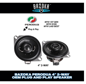 Bazoka Perodua and New Proton Oem Speaker Plug & Play For Perodua Axia Alza Myvi Bezza Viva Ativa Aruz 6 2-way Coaxial Speaker