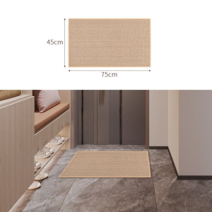 Waterproof Oilproof Kitchen Mat Linen Woven Kitchen Carpet Non Slip Floor Mat for Living Room Bedroom
