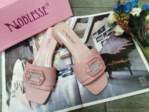 Korean leather  Block-Heel Sandals Heels shoes 1.3 (quality shoes)2024