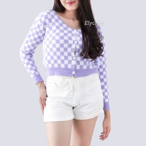 ELYCLOTH | PIXIE CARDIGAN | CARDIGAN WANITA PREMIUM FURY KNIT