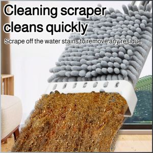 รองเท้าแตะ ไม่มีรอยขีดข่วน รูปร่างเรียว ไม้กวาด หัวม็อบหนา การดูดซึมน้ำที่แข็งแกร่ง การจัดเก็บและทําความสะอาด