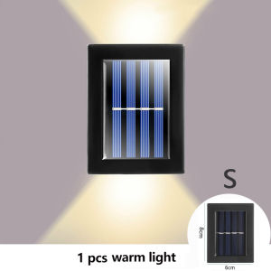 Bestseller Solar Wall Light Outdoor Garden Decorative IP65 Waterproof Solar Fence Light Wall Lamp for Patio Yard Stair Pathway Poo