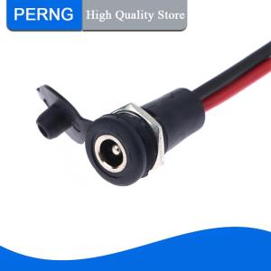 [PERNG] Tehe 1Pc DC power Female With Cable Wired 5.5 x 2.1 5.5x2.5mm DC Socket High Current All Male Female Power Plug Connector
