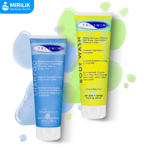 Sữa tắm khử CLO đi bơi TRISWIM chuyên dùng đi bơi loại sạch Clo mùi Clo và muối biển làm mềm da - MIRILIK