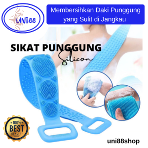 Sikat Gosok Mandi Silikon Alat Bantu Gosok Punggung Silicon Penggosok Badan Kaki Kotoran Daki Tubuh