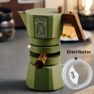 Constant Temperature Double Valve Moka Pot 120ML Household Small Coffee Machine Espresso Extract Coffee Pot with Cloth Powder