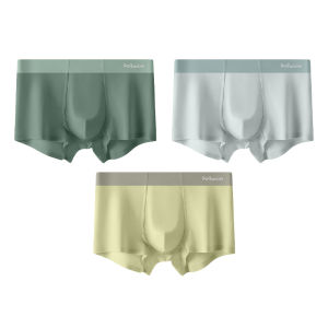 CMENIN  3Pcs Tái Sinh Cellulose Quần Lót Nam Võ Sĩ Quần Lót Nam Mềm Mại Gợi Cảm Quần Lót Nam Boxershorts Nam M3800